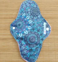 Absorvente Ecológico G - MANDALA AZUL - Fluxo Intenso Noturno