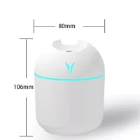 Mini-Umidificador De Ar Ultra-Sônico Branco USB  - Foto 4