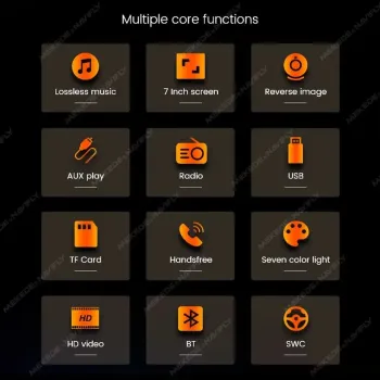 Multimidia 1 Din - Tela de 7 Pol / MP3 - Radio - Espelhamento - Bluetoth - Foto 2