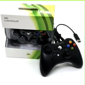 Controle Gamer Com Fio Usb P/ Xbox 360 Computador Pc Con8147 Cor Preto - Foto 2