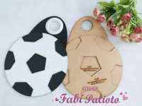 G1.693 Gabarito de Moldes em MDF Lixeira Bola de Futebol - Foto 2