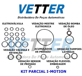 KIT DO REPARO DE ANEIS DO ROBO I MOTION SIMPLIFICADO  FOX GOL POLO VT200VW 