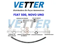 KIT VEDAÇÕES P/ CAMBIO DUALOGIC FIAT 500, NOVO UNO