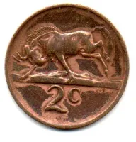 África do Sul - 1971 - 2 Cents - Foto 2