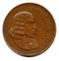 África do Sul - 1967 - 2 Cents