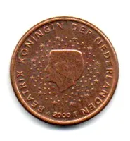 Holanda - 2000 - 1 Euro Cent