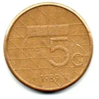 Holanda - 1989 - 5 Gulden