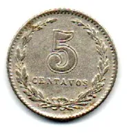 Argentina - 1920 - 5 Centavos - Foto 2
