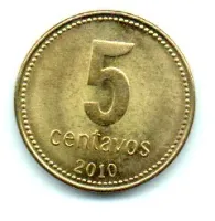 Argentina - 2010 - 5 Centavos - Sob