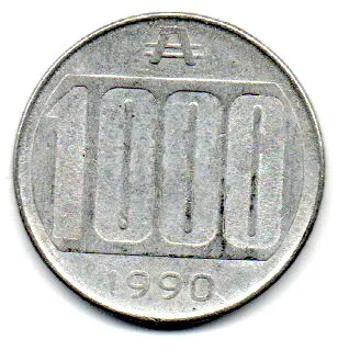 Argentina - 1990 - 1000 Australes