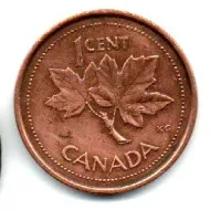 Canadá - 2002 - 1 Cent - Comemorativa - Jubileu de Ouro Rainha Elizabeth - C/ Limpeza Imprópria