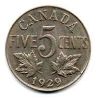 Canadá - 1929 - 5 Cents