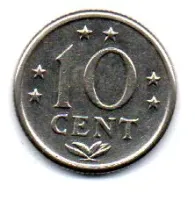 Antilhas Holandesas - 1974 - 10 Cent - Foto 2