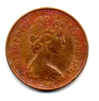 Reino Unido - 1971 - 1/2 Penny