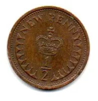 Reino Unido - 1974 - 1/2 Penny - Foto 2