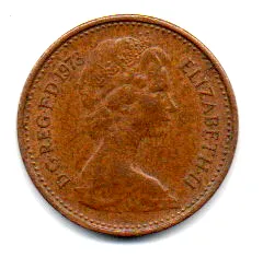Reino Unido - 1973 - 1/2 Penny