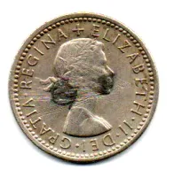 Reino Unido - 1960 - 6 Pence - C/ Solda e Riscos - Foto 2