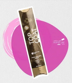 VÒLIA - Sachê - Refil Topcoat Selante - GOLD ( Alto Brilho ) - 9g  - Foto 2