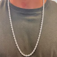 Corrente de prata 950 - Corda Baiana 60 cm -COR1415 - Foto 2