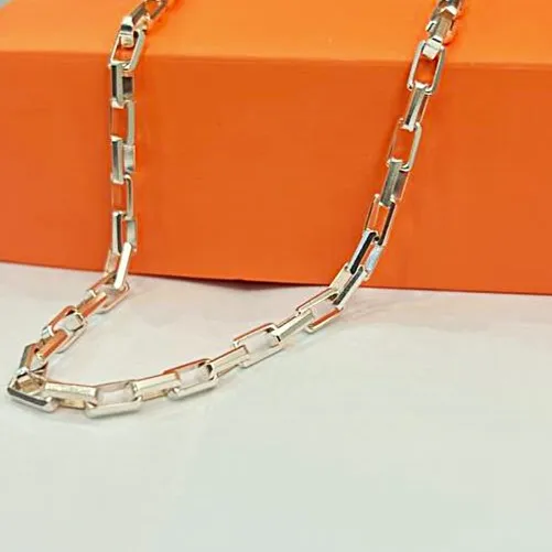 Corrente de prata alongata  - 70 cm - COR1140