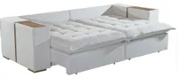 Sofá Cama retratil e reclinavel valencia/Tebas 250cm - Foto 2