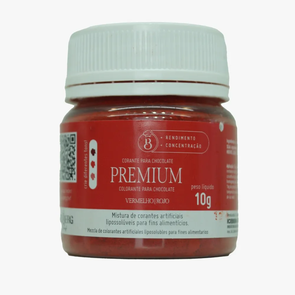 Corante em pó lipossolúvel vermelho 10 g