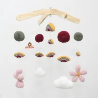 Móbile Arco-íris + Flores + Nuvens