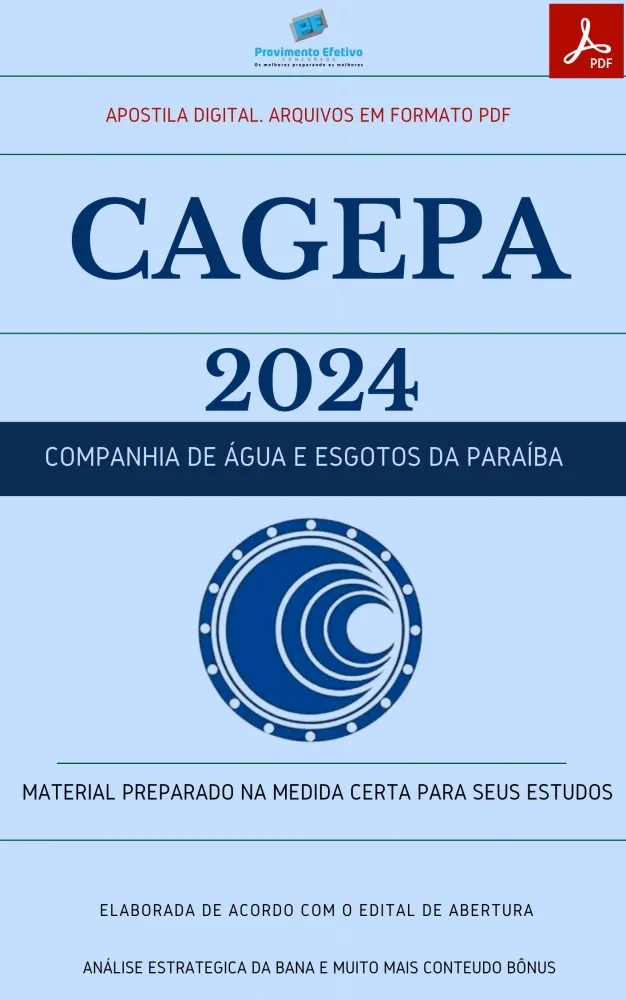 Apostila CAGEPA Administrador Prova 2024 Imagem