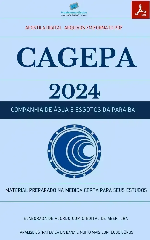Apostila CAGEPA Psicólogo Prova 2024 Imagem