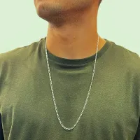 Corrente de prata groumet 70 cm - 200142 - Foto 2