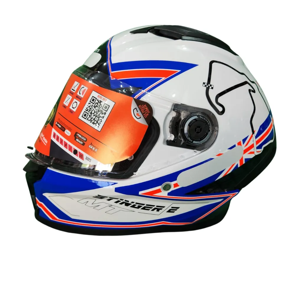 CAPACETE MT STINGER 2 GRAND PRIX UNITED KINGDOM