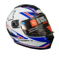 CAPACETE MT STINGER 2 GRAND PRIX UNITED KINGDOM - Foto 3