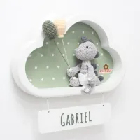 Dinossauro - Nuvem M Branca - Porta Maternidade - Foto 4