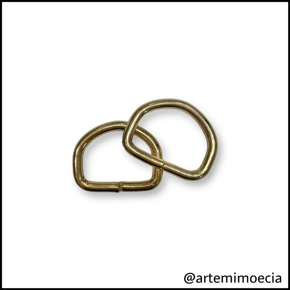 MEIA ARGOLA DE METAL 1,5cm Imagem