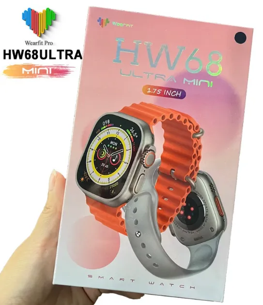 HW68 ULTRA MINI SmartWatch 1.75 Polegadas IP68 41mm ORIGINAL GPS Esporte IWO
