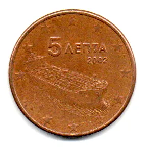Grécia - 2002 - 5 Euro Cent