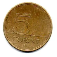 Hungria - 1995 - 5 Forint - Foto 2