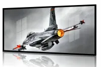 Quadro Decorativo Avião Tático 130x60 Moldura preta 2x2 cm - Foto 2