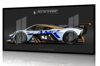 Quadro Decorativo Carro Aston Martin130x60 com moldura preta 2x2 cm - Foto 2