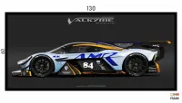 Quadro Decorativo Carro Aston Martin130x60 com moldura preta 2x2 cm - Foto 3