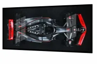 Quadro Decorativo Carro Audi F1 Corrida GP 130x60 moldura preta 2x2 cm - Foto 2