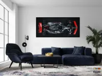 Quadro Decorativo Carro Audi F1 Corrida GP 130x60 moldura preta 2x2 cm - Foto 4