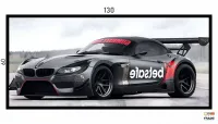 Quadro Decorativo Carro BMW Corrida Marcas 130x60 Moldura preta 2x2 cm - Foto 3