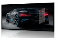 Quadro Decorativo Carro Bugatti Divo sport 130x60 moldura preta 2x2 cm - Foto 2