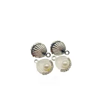 pingente conha com perola premium