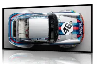 Quadro Decorativo Carro de Corrida Porsche 130x60 com moldura preta 2x2 cm - Foto 2