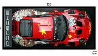 Quadro Decorativo Carro Esportivo Porsche 130x60 Moldura preta 2x2 cm - Foto 3