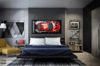 Quadro Decorativo Carro Esportivo Porsche 130x60 Moldura preta 2x2 cm - Foto 5