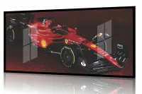 Quadro Decorativo Carro F1 Ferrari Gp 130x60 Moldura preta 2x2 cm - Foto 2