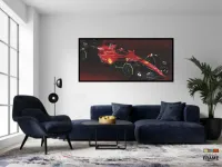 Quadro Decorativo Carro F1 Ferrari Gp 130x60 Moldura preta 2x2 cm - Foto 4